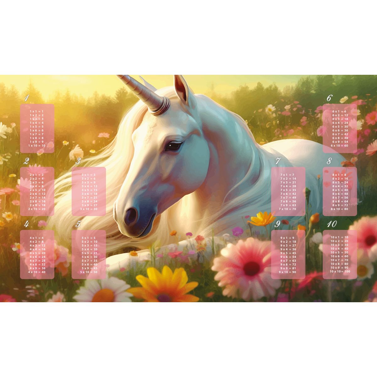 SKRIVEUNDERLAG ENHJØRNING 59,8X36,5CM TINKA