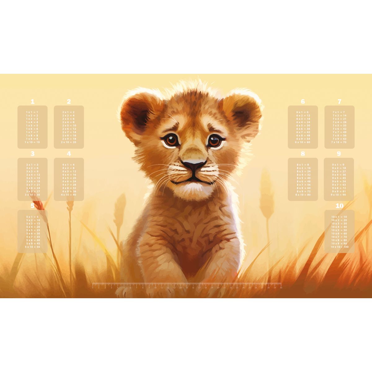 SKRIVEUNDERLAG LØVEUNGE 59,8X36,5CM TINKA