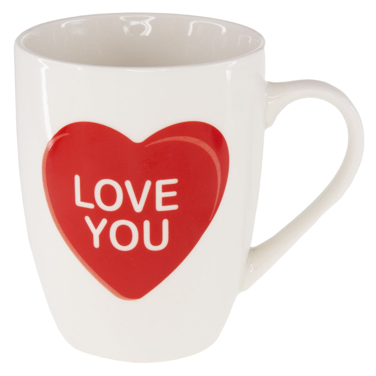 KRUS VALENTINE HVIT M/RØDT HJERTE TINKA KRUS VALENTINE HVIT M/RØDT HJERTE TINKA