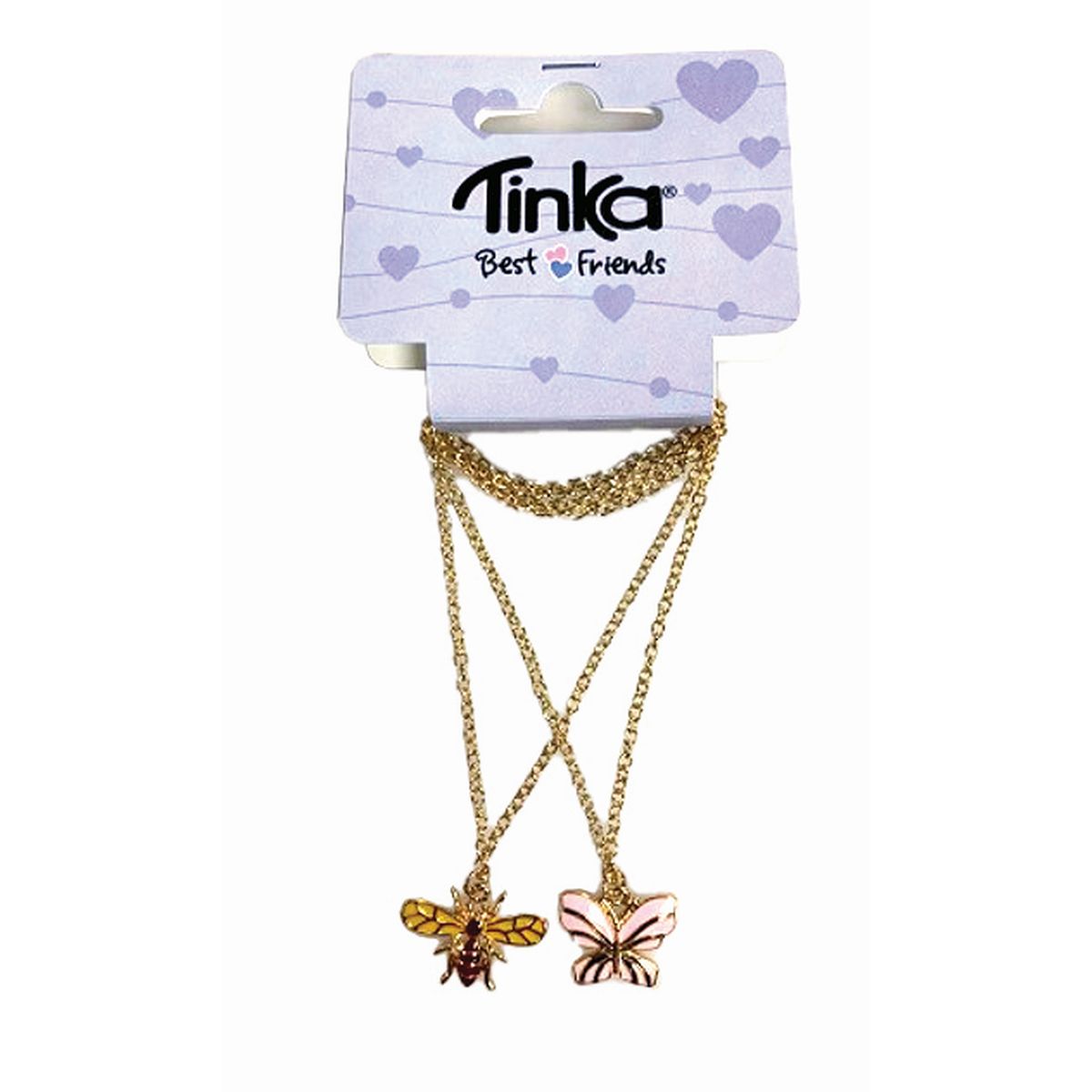 KJEDE 2STK BIE/SOMMERFUGL TINKA BEST FRIENDS