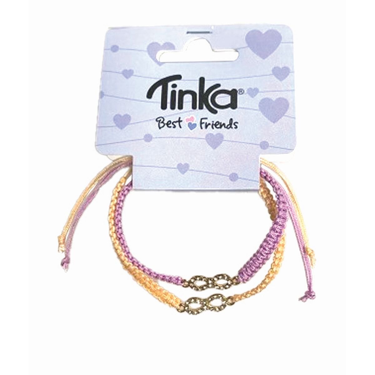 ARMBÅND 2STK ROSA/LILLA M/STENER TINKA BEST FRIENDS ARMBÅND 2STK ROSA/LILLA M/STENER TINKA BEST FRIENDS
