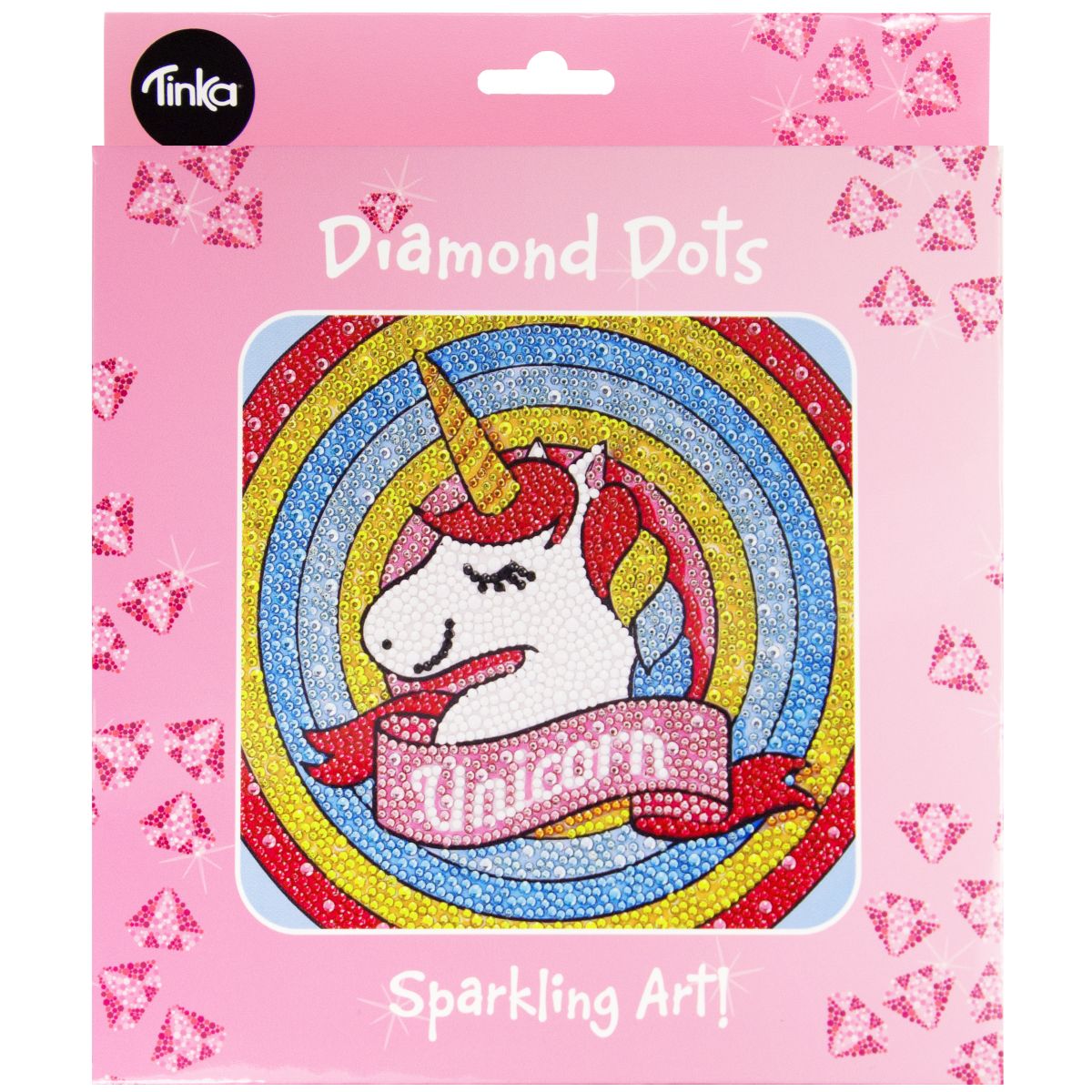 DIAMOND DOTS UNICORN 18X18CM