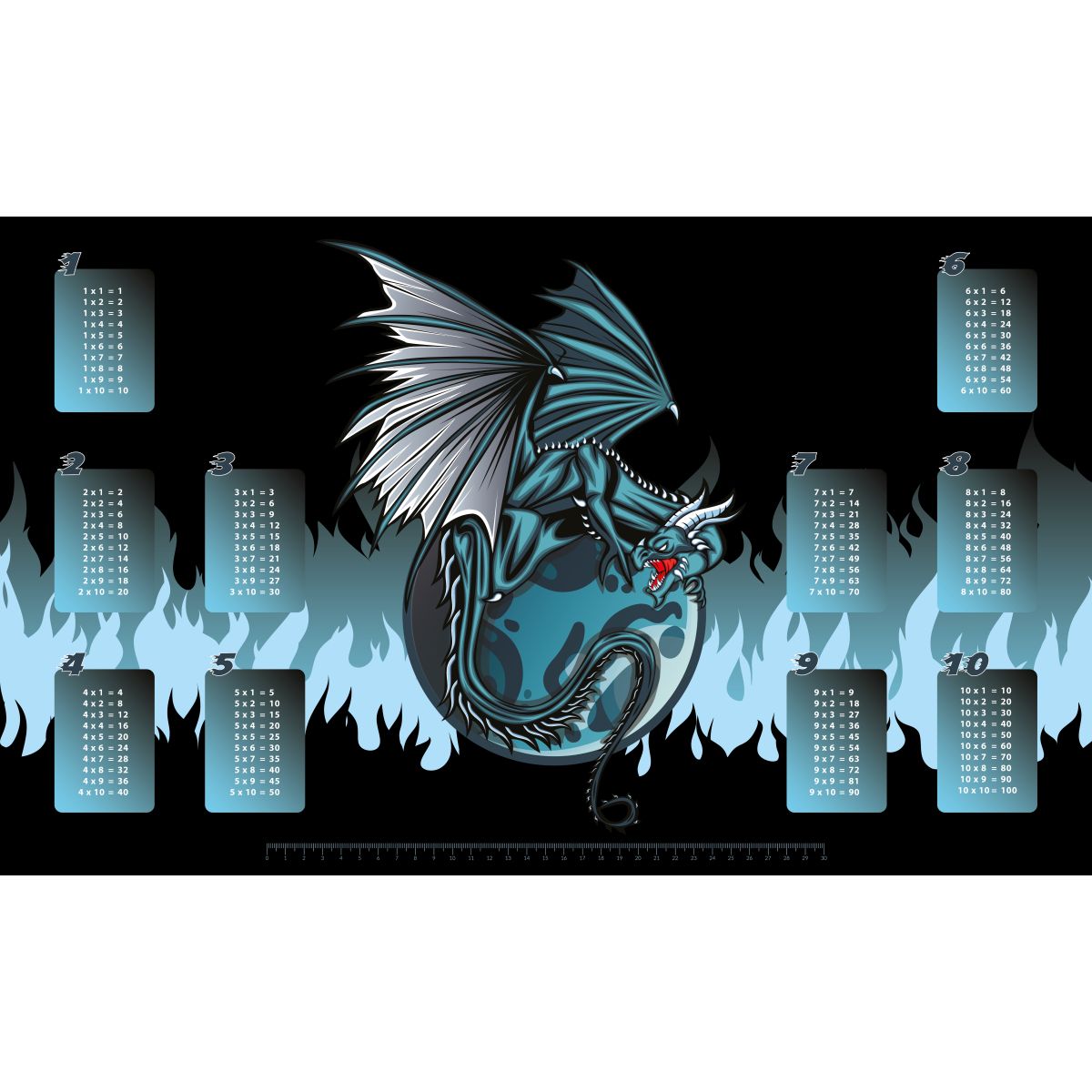 SKRIVEUNDERLAG DRAGE 59,8X36,5CM 