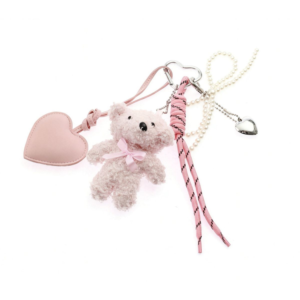 BAG CHARM BAMSE ROSA TINKA