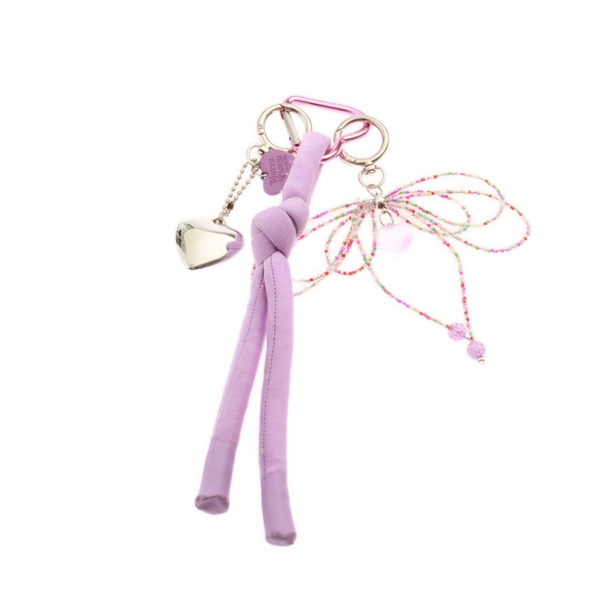 BAG CHARM LILLA HJERTE TINKA