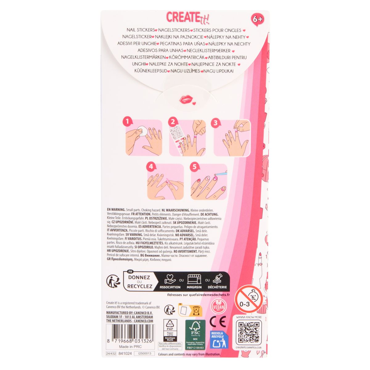 NAIL STICKERS/NAIL WRAP MED FIL  CREATE IT!