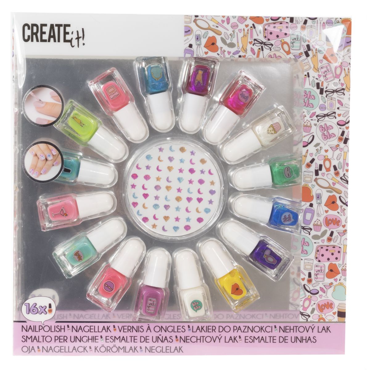 NAIL POLISH SET MERMAID 16 BOTTLES CREATE IT! NAIL POLISH SET MERMAID 16 BOTTLES CREATE IT!