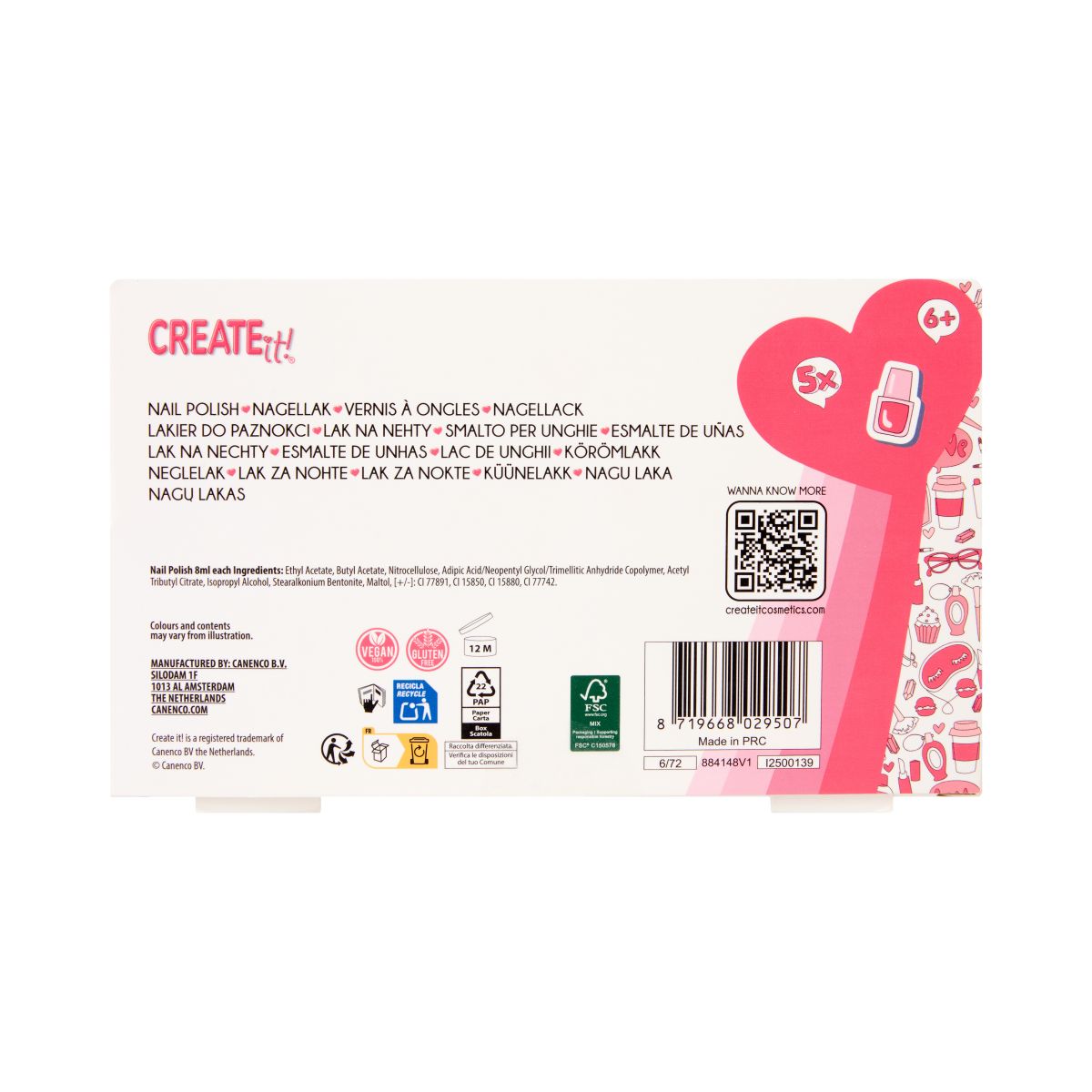 NAIL POLISH I 5-PACK DISPLAY CREATE IT!