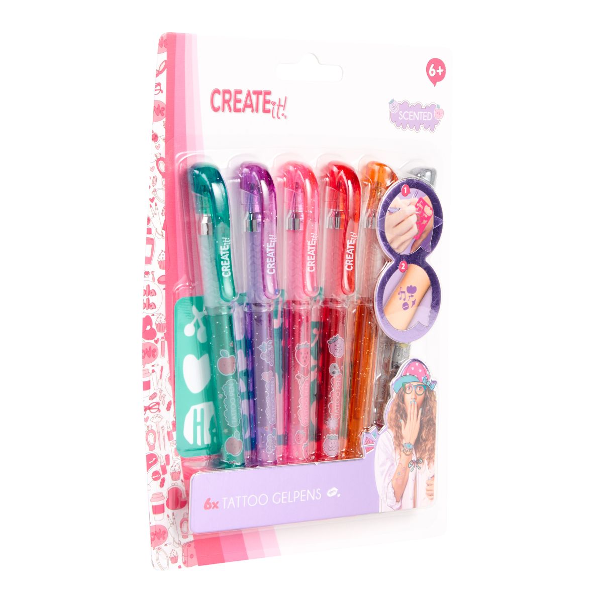 TATTOO PERFUME PEN 6X&2 STENCIL CREATE IT!