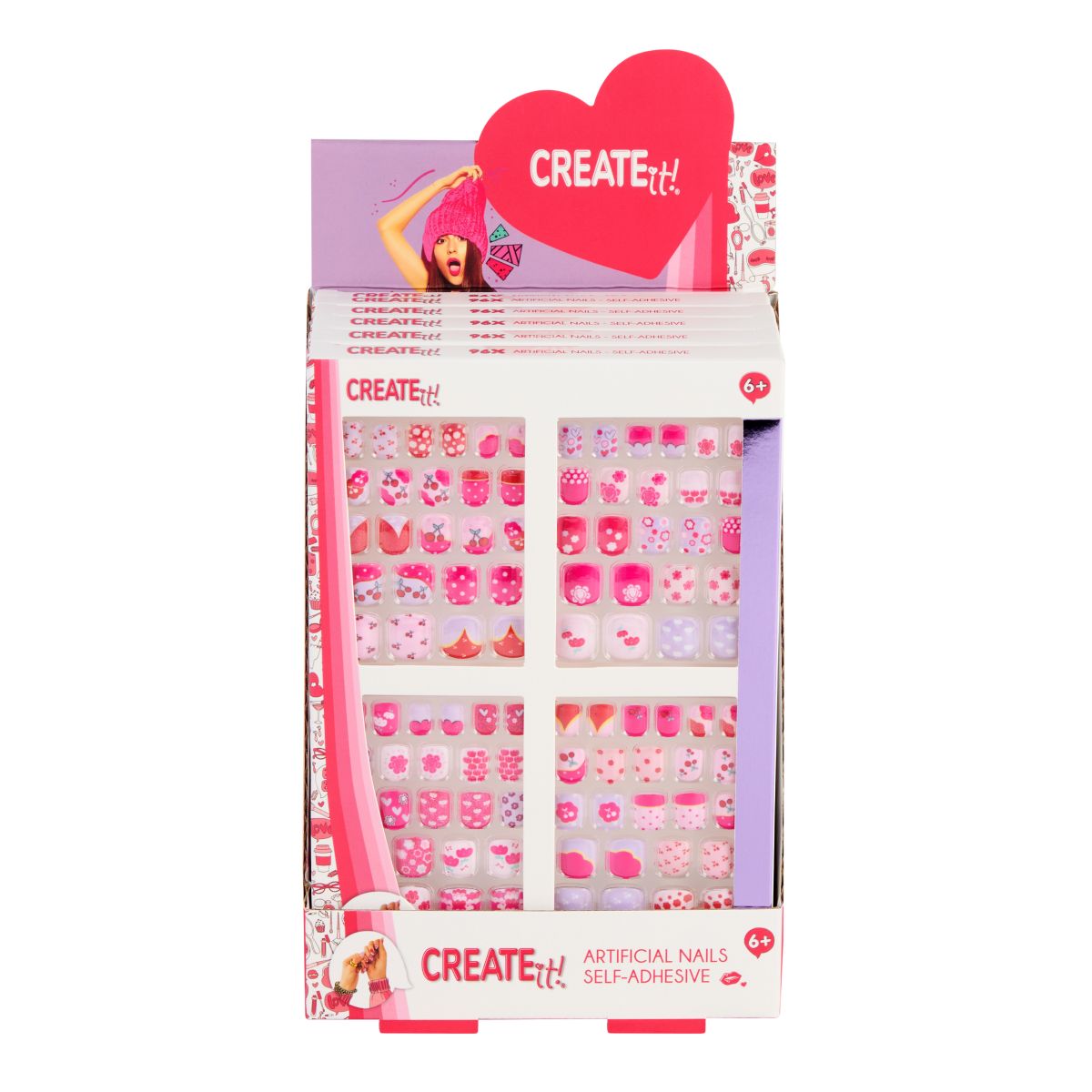 SELVKLEBENDE NEGLER 4SETT/96STK CREATE IT!