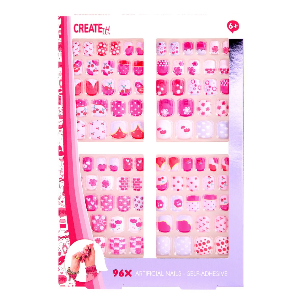 SELVKLEBENDE NEGLER 4SETT/96STK CREATE IT!