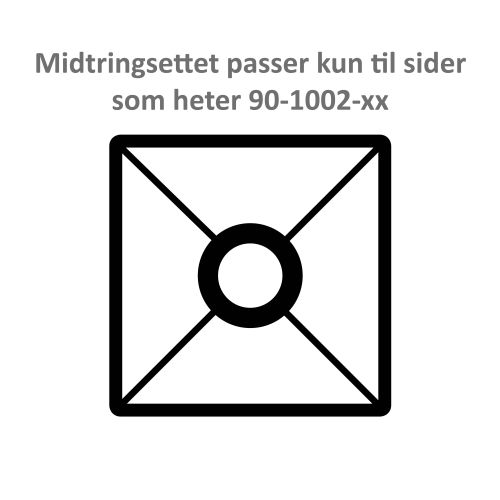 MIDTRINGSETT 4-KANTET TIL 90-1002 SIDER MIDTRINGSETT 4-KANTET TIL 90-1002 SIDER