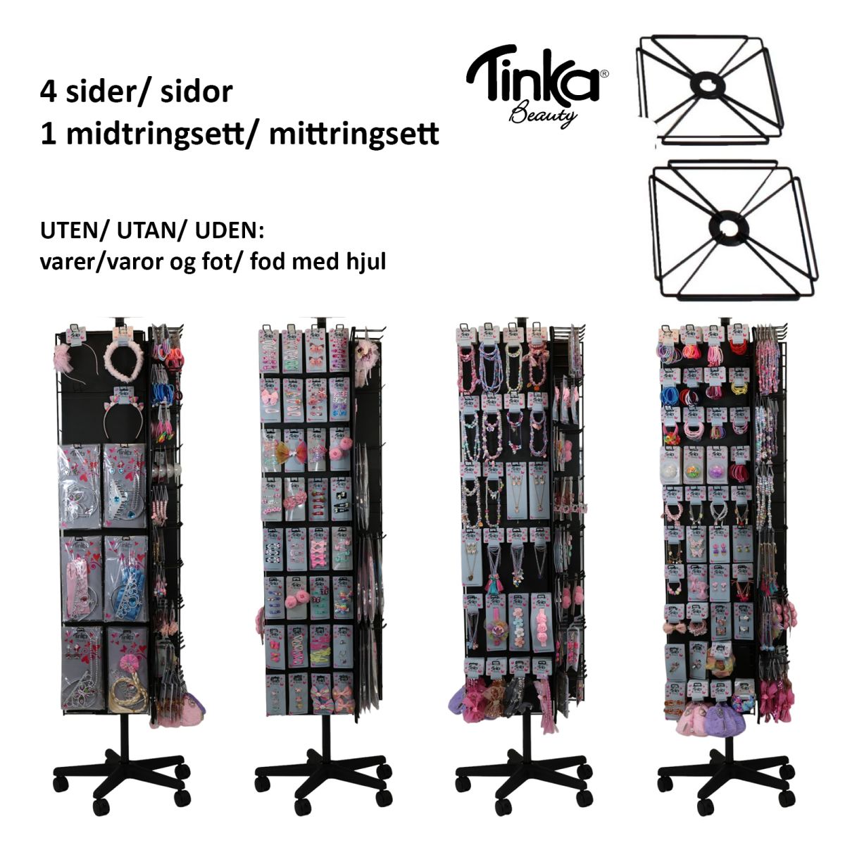 SIDER (4STK) OG MIDTRINGSETT TIL NYE TINKA BEAUTY