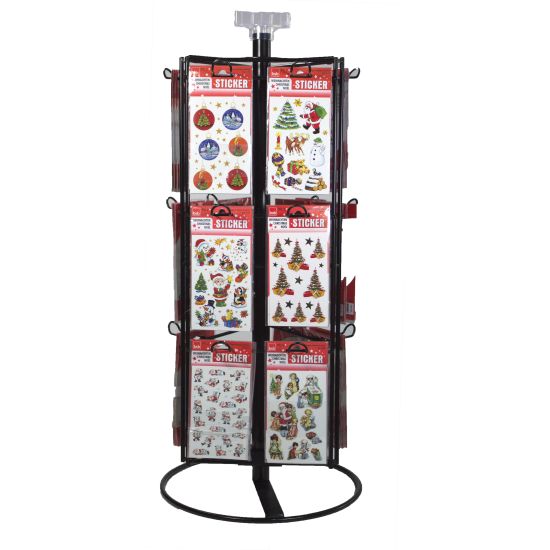 DISKSTATIV TIL STICKERS BSB,  18 KROKER METALL