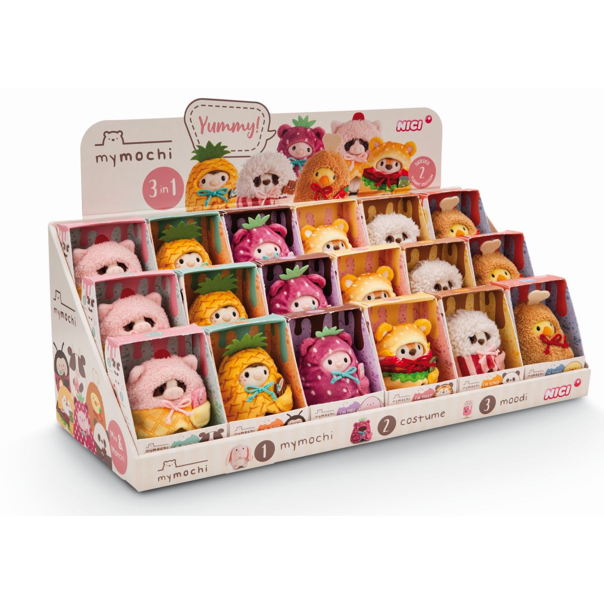 PAKKE MYMOCHI 8CM I DISPLAY YUMMY EDITION NICI